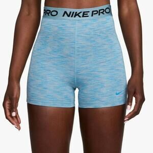 NWT Nike Women's Pro 3” Spacedye Shorts | Turquoise | XX-Large